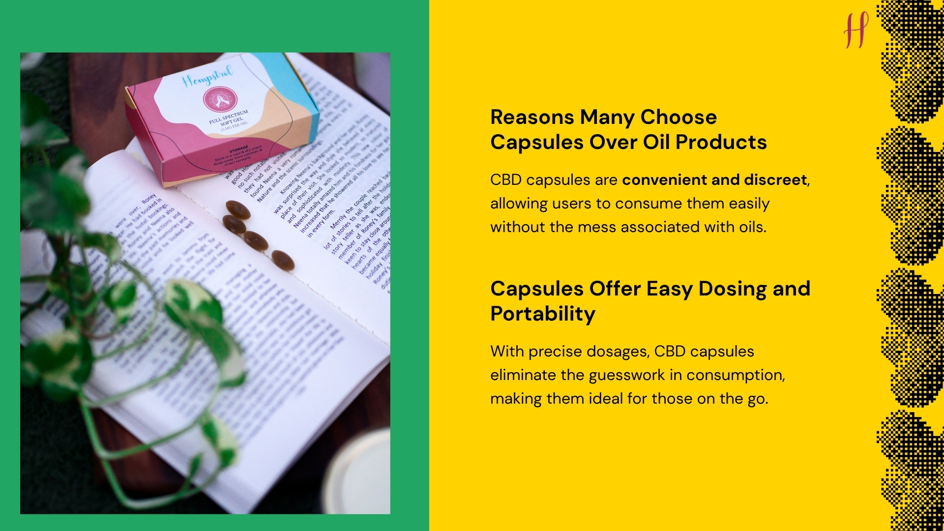 CBD gel capsules